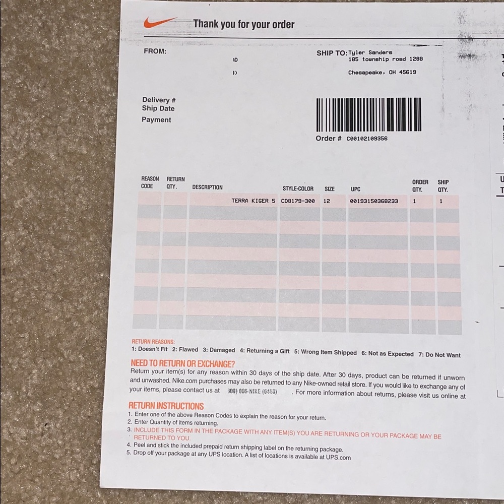 Nike Zoom Terra Kiger 5 OFF WHITE - Picture 13 of 13